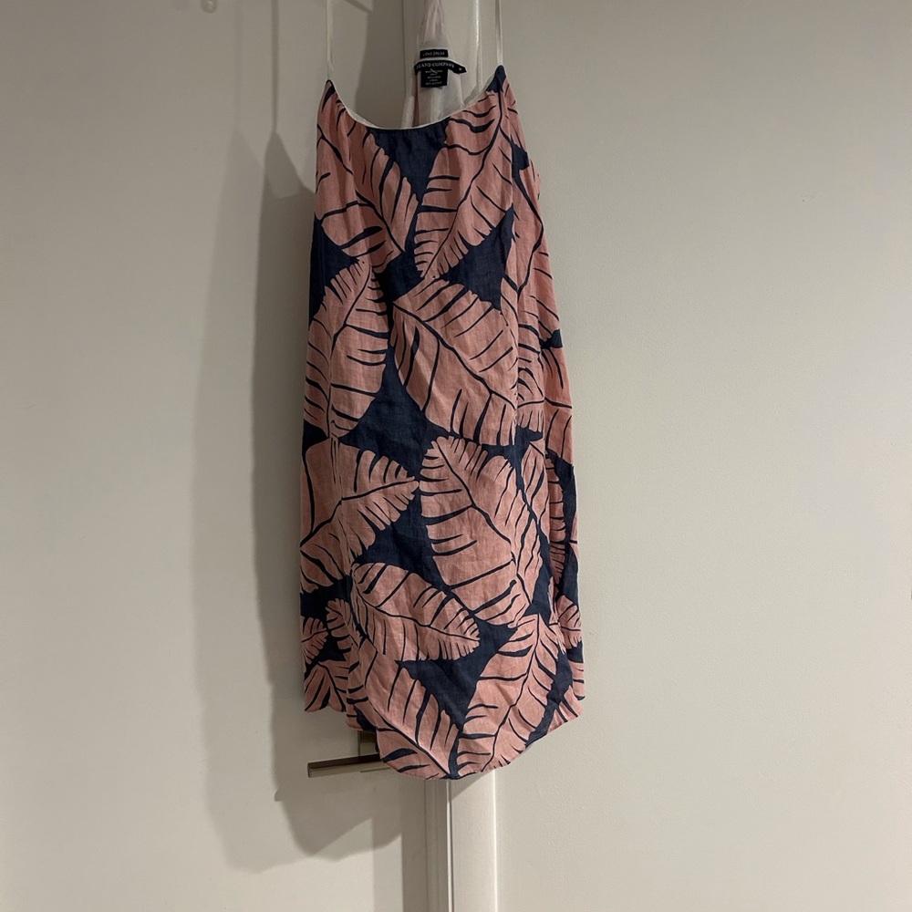Island Company Pink and Blue Linen Dress